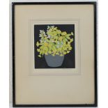 John Hall Thorpe (1874-1947), Cowslips, woodcut in colours, signed in pencil to the margin, 18.