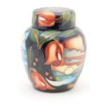 Moorcroft ginger jar and cover, designed by Emma Bossuns,