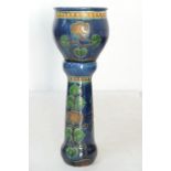 Arts and Crafts period majolica jardiniere on stand,