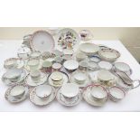 Collection of New Hall and other porcelains including tea bowls, cups, saucers, milk jug,