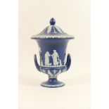 Wedgwood jasperware covered urn, early 20th Century,