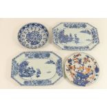 Pair of Chinese blue and white dishes, Qianlong (1736-95),