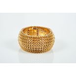 A Rigid Bracelet, 800/1000 gold, pierced decoration "spikes", Portuguese, Oporto mark (1938-1984),