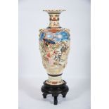 A Large Vase, Japanese porcelain, polychrome decoration aka «Satsuma», Japanese - Meiji period (