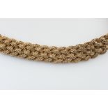 A Bracelet, 800/1000 gold, intertwined gold mesh, Portuguese, Lisbon mark (1938-1984), Joaquim