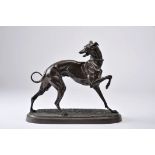 "Grand Lévrier" (A Greyhound), bronze sculpture, French, 20th C. late cast, signed FRATIN - probably