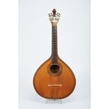 A Guitar, wood and other material, Portuguese, 20th C. (1st half), minor faults and defects, missing