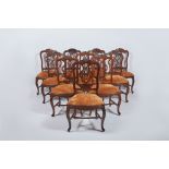 A set of twenty chairs, D. José I, King of Portugal (1750-1777) in the French manner, carved