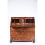 A Bureau, D. João V, King of Portugal (1706-1750), walnut, panelled front of drawers and flanks,