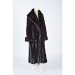 A Women Long Coat by PIERRE BALMAIN, male mink, French, 20th C., in very good condition, little