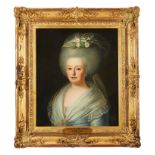 Portrait of the Infanta Dona Maria Francisca Benedita - Princess of Brazil (1746-1829), oil on