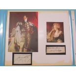 King George IV and Maria Fitzherbert - each a signature.