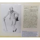 Thomas Bruce, 7th Earl of Elgin (1766-1841) - hand-written letter, October 1803. Transcript