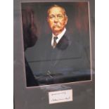 Arthur Conan Doyle (1859-1930) - framed letter signatory beneath facsimile portrait. Scottish author