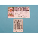 Robert Runcie (1921-2000) - signed First Day Cover commemorative of Diana, Princess of Wales,