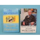 John Mortimer - two autographed books. Best-known for his Rumpole series