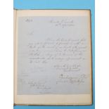 Earl of Cardigan (1798-1868) - hand-written letter, signed, 13th April 1850. From Hounslow