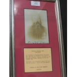 Private William Bird (1832-1912) - signed contemporary portrait photograph, "W. Bird, late 8th