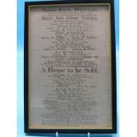 Theatre Royal production posters, framed Drury Lane, 1804, seven frameless, 1835 and 1860's,