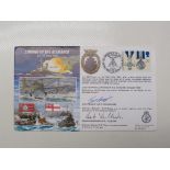 HMS Hood - autographed First Day Cover.