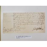 Sidney Godolphin, 1st Earl of Godolphin (1645-1712) - signed Exchequer order for £250, June 1710.