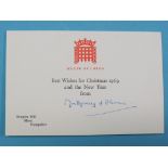 1st Viscount Montgomery of Alamein (1887-1976) - signed House of Lords notelet, 1969