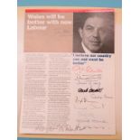 Politicians - signatures, Joseph Chamberlain, Austin Chamberlain, Curzon of Kedleston, Viscount