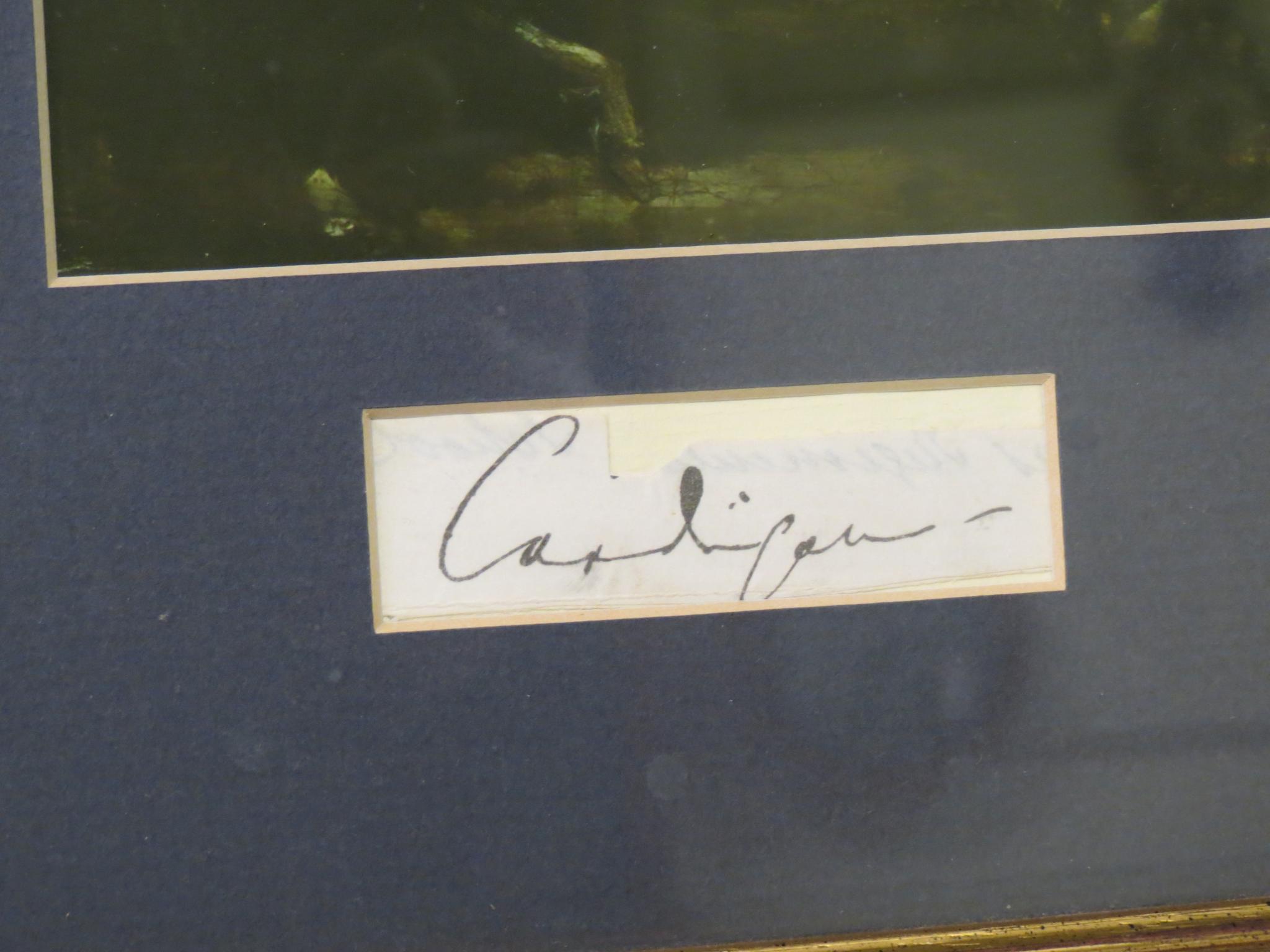 Earl of Cardigan (1798-1868) - framed and mounted signature beneath facsimile print. Led the - Bild 3 aus 3