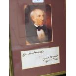 William Wordsworth (1770-1850) - signed note inscribed Rydal Mount, Sept. 5th, 1842, mounted and