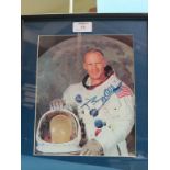 Buzz Aldrin (born 1930) - autographed colour photograph. Second person to walk on the moon, Apollo