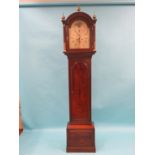 A George III 8-day longcase clock, 12in. arched square dial signed Samuel Wainwright, Northampton,