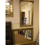 Two large period-style moulded gilt wall mirrors, each rectangular, 4ft. 6in. and 4ft.