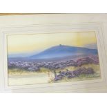 Alfred Grahame - pair of gouache paintings, panoramic views, signed, and two prints, all framed