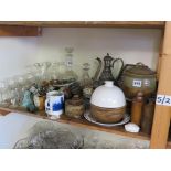 An assortment of household china and glassware