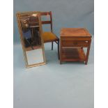 A Chinese teak occasional table, square with single drawer, 1ft. 8in. - top marked, together with