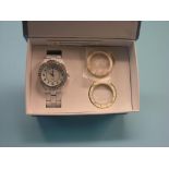 A Strada quartz dress-watch, with inter-changeable bezels, boxed, as new