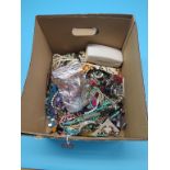 A large quantity of costume jewellery