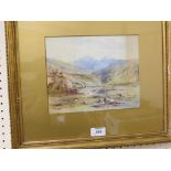 A. R. Bond - watercolour, panoramic landscape with sheep, signed and dated '94, 8 x 9.5in.