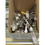 A quantity of silver plated cutlery