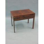 WITHDRAWN An unusual 1960's Danish solid rosewood nest of tables