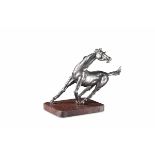 Fernando Regazzo (1945), Cavallo in corsa - acciaio inox, altezza cm 26 firmato F. [...]