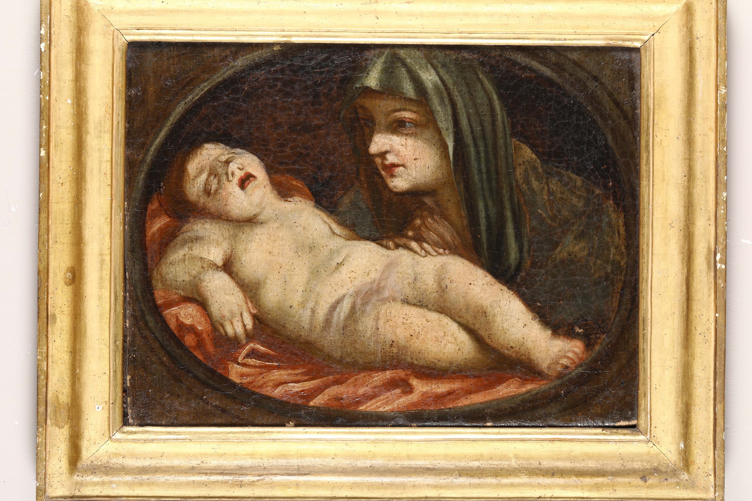 Scuola del XVII secolo, Madonna con Bambino - olio su tela, cm 35x46 - Start price : [...]