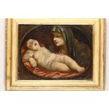 Scuola del XVII secolo, Madonna con Bambino - olio su tela, cm 35x46 - Start price : [...]