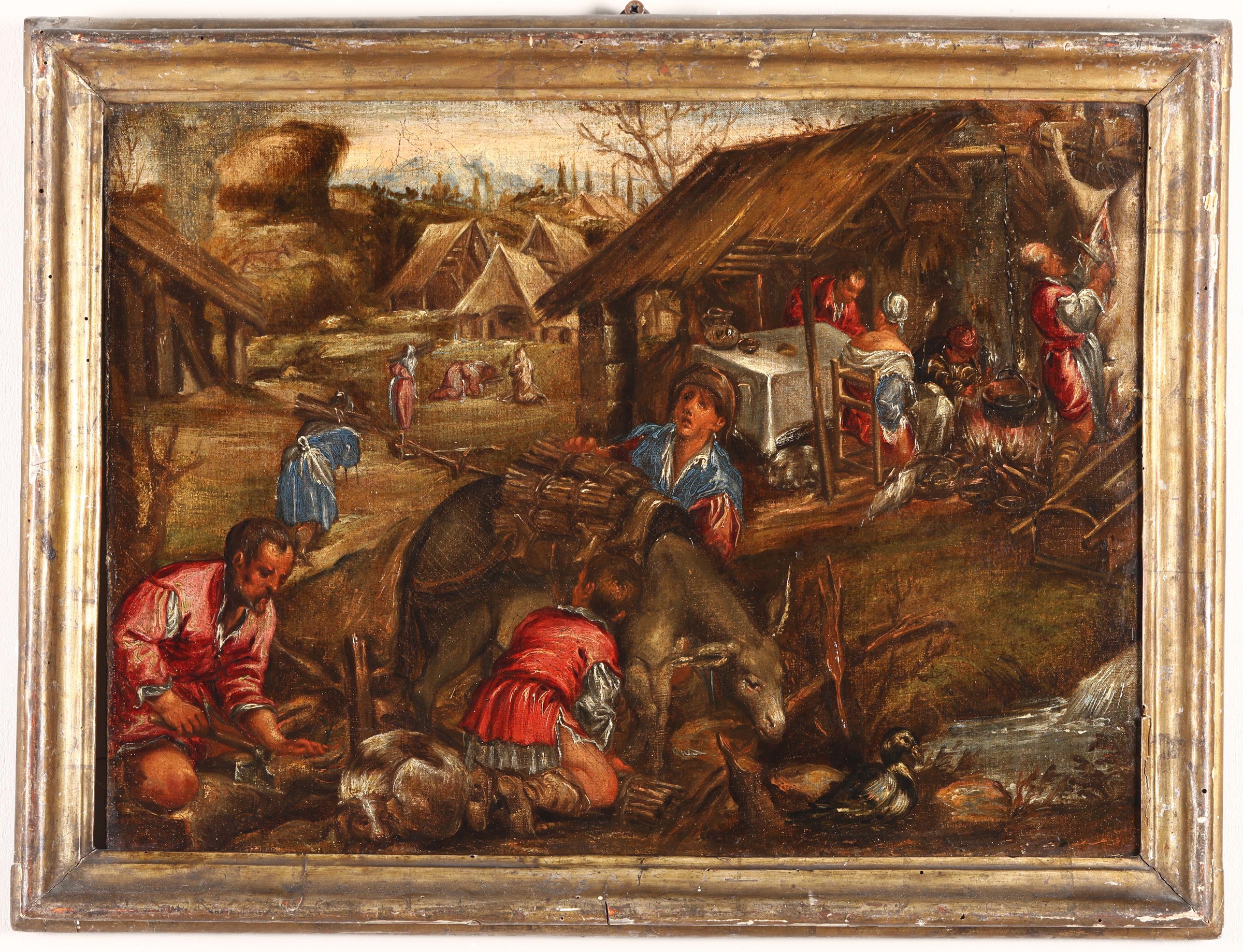 Jacopo da Ponte detto Bassano (1510/18-1592), copia da, - coppia di dipinti ad olio [...] - Bild 2 aus 3