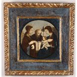 Dipinto raffigurante Sacra Famiglia su tavola in cornice laccata, - cm 51x48 - Start [...]