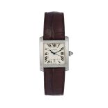 CARTIER, XXL, Ref. 2564, water-resistant, self-winding, stainless steel wristwatch [...]