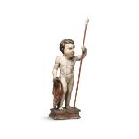 A figure of a child in polychrome wood. Late-mannerist sculptor, central Italy, 16th [...]