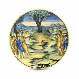 Piatto Probabilmente Urbino, seconda metà del XVI secolo, - Maiolica policroma. [...]