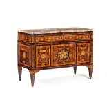 A Louis XVI chest, richly veneered and inlaid in various essences, in the style of [...]