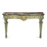 A pair of tables in sculpted, carved, gilded and painted wood, Central Italy, end of [...]